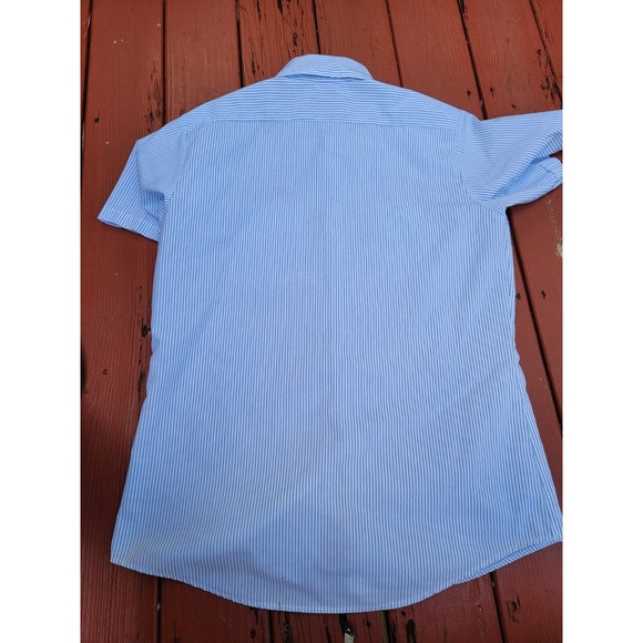 Unitog Union Made Work Employee Button-Up Shirt Large 16.5 Pinstripe US Delivery - Picture 8 of 9